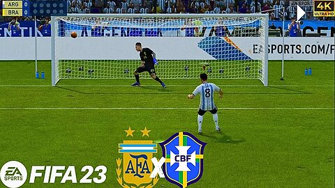 FIFA 23 | GRANDE DISPUTA! | É ARGENTINA X BRASIL | PÊNALTIS | 4K