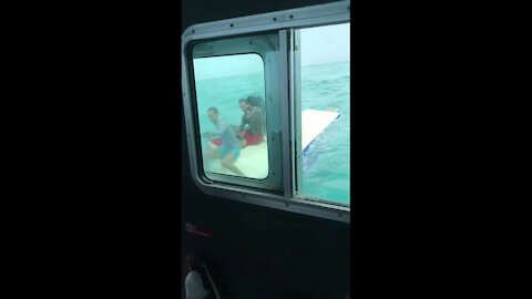 Coast Guard assists 4 men near Fowey Rocks Lighthouse