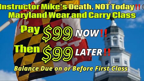 Our Affordable Maryland Wear and Carry Course