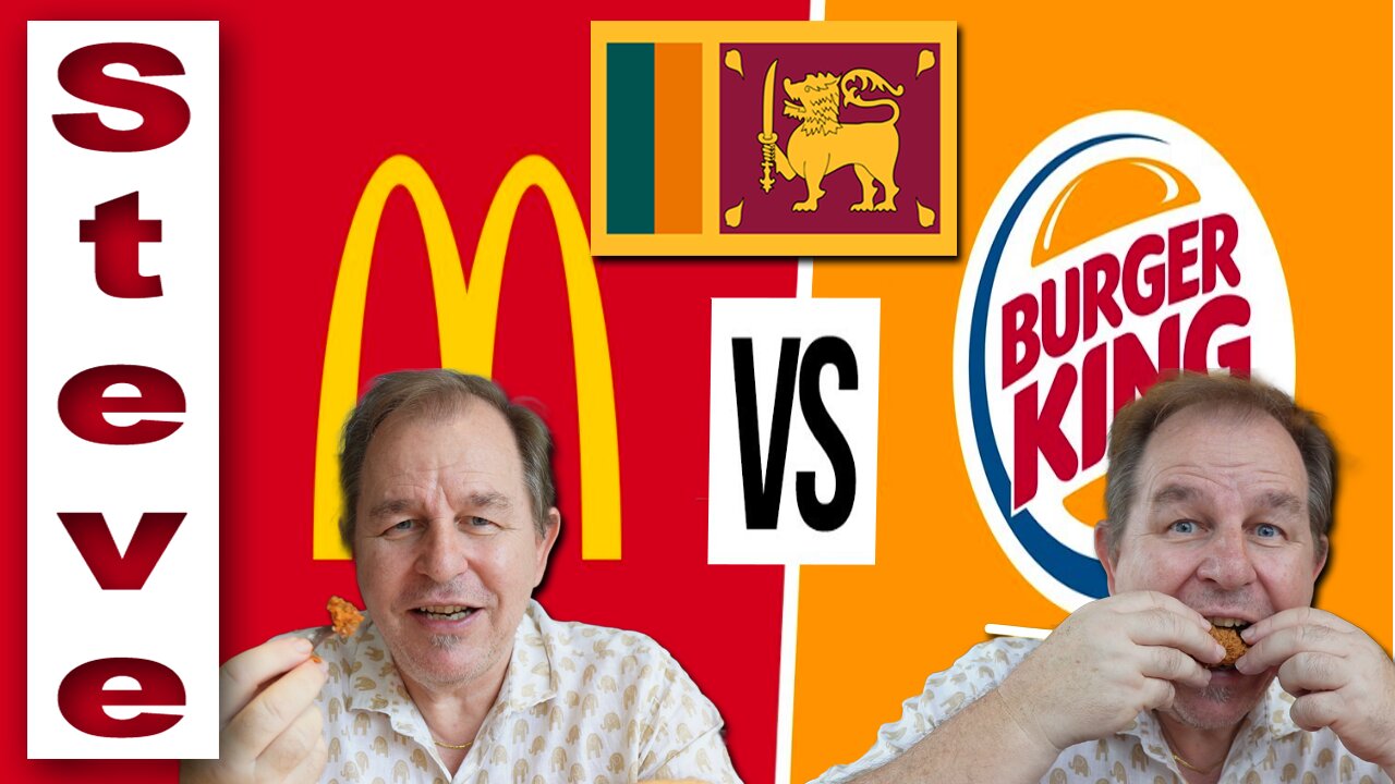WHICH is BEST? McDonalds vs Burger King - Curry and Rice 🇱🇰 🍛