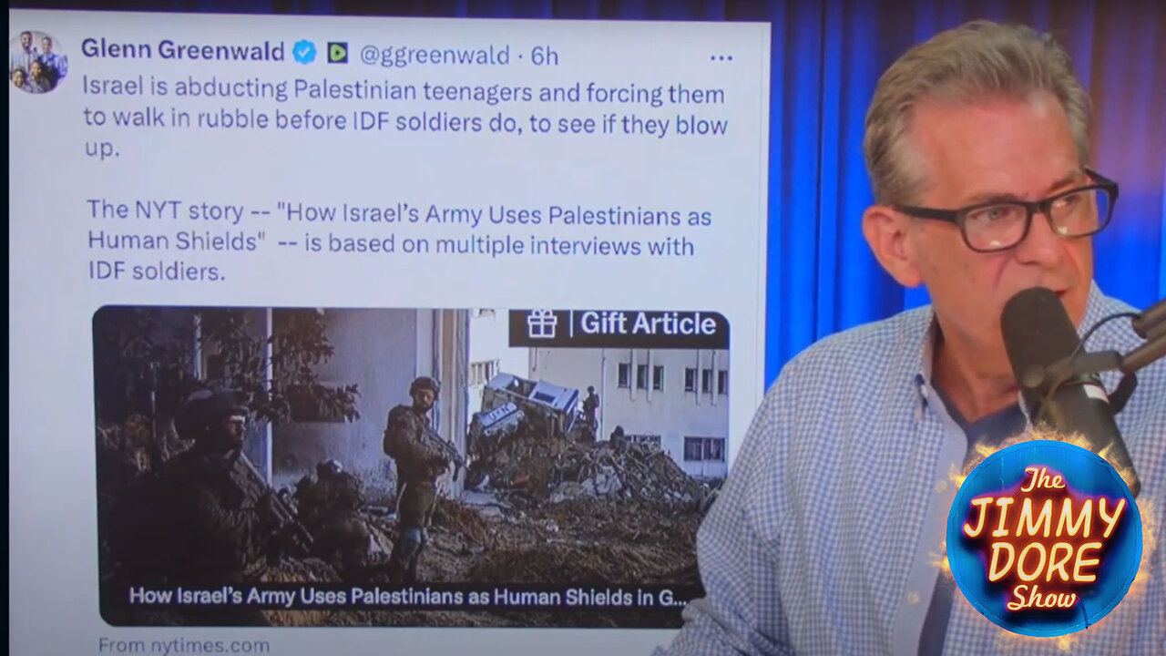 Story of a Palestinian teenager who was used as a human shield by Israel▮The Jimmy Dore Show