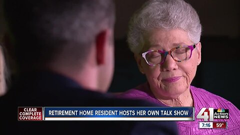 Retirement home resident hosts her own talk show