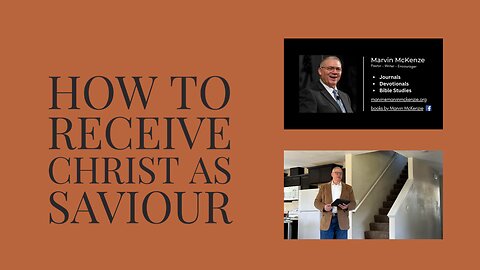 How to Receive Christ as Saviour