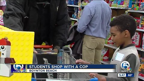 Students get to 'shop with a cop' in Boynton Beach