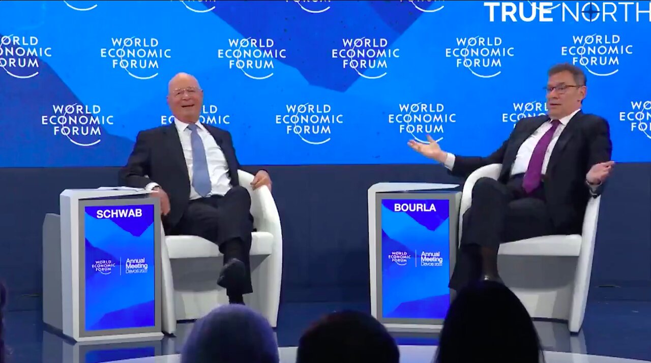 At Davos Albert Bourla and Klaus Schwab Joke about 'Conspiracy People'