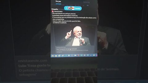 lula: essa gente (patriotas conservadores) tem que ser extirpada (eliminada/presa/morta) tá ok ?