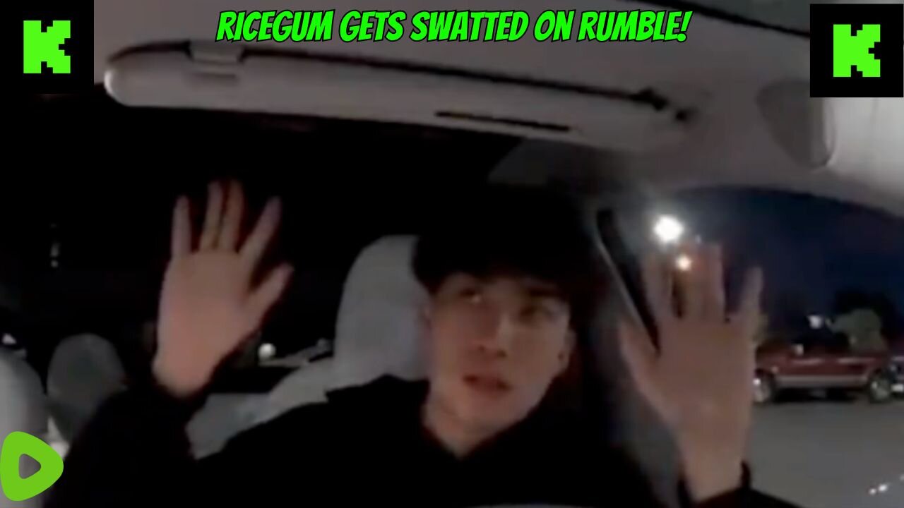 RICEGUM GETS SWATTED LIVE ON RUMBLE #rumble #ricegum