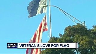 Dearborn Marine veteran replaces gas station's tattered American flag