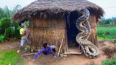 Anaconda Snake Attack Boys In Forest | An Anaconda Snake Attack Brief Story.