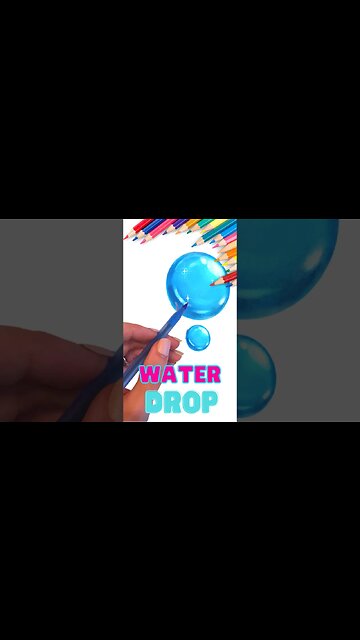 How to Draw Water Drops #tutorial #water #howtodraw