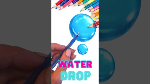 How to Draw Water Drops #tutorial #water #howtodraw