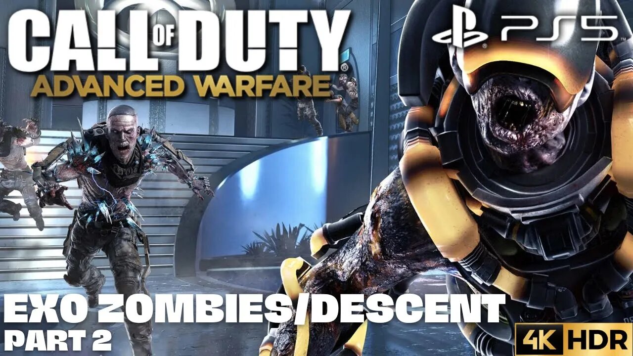 Call of Duty: Advanced Warfare Exo Zombies on Descent Part 2 | PS5, PS4 | 4K HDR (NC Gameplay)