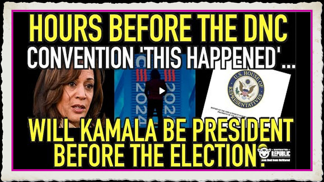 This Happened....Will Kamala Be President Before The Election