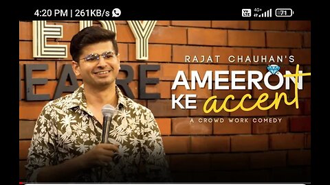 Ameeron ka Accent | Crowdwork Stand up comedy by Rajat Chauhan)