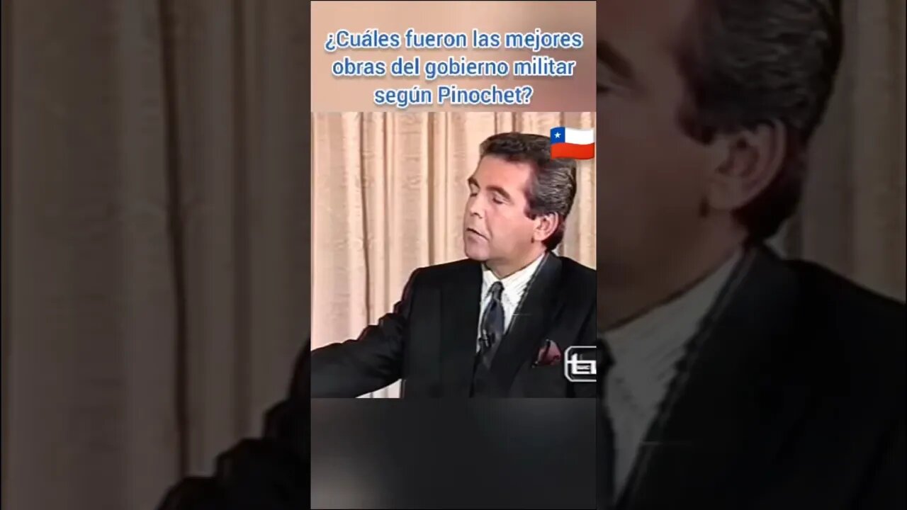 PRESIDENTE PINOCHET LEYENDA LAS 3 GRANDES OBRAS QUE DEJÓ SU GOBIERNO. APARTE DE LA SEGURIDAD.