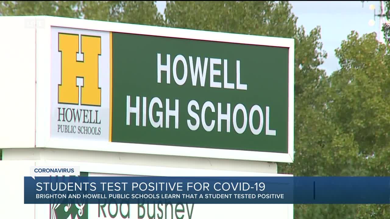 Brighton and Howell Schools respond to students diagnosed with COVID-19