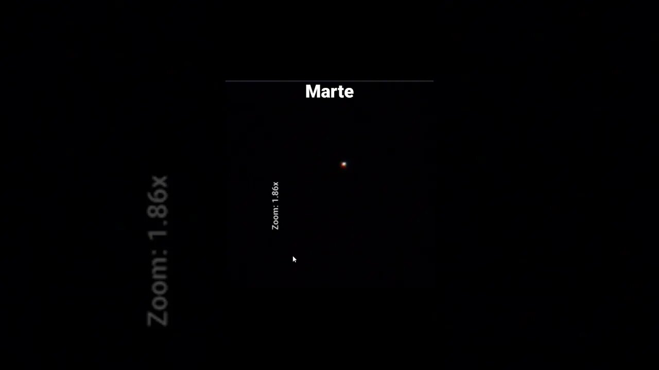 Marte visto por telescópio caseiro 60mm #marte #astronomia #short #planeta