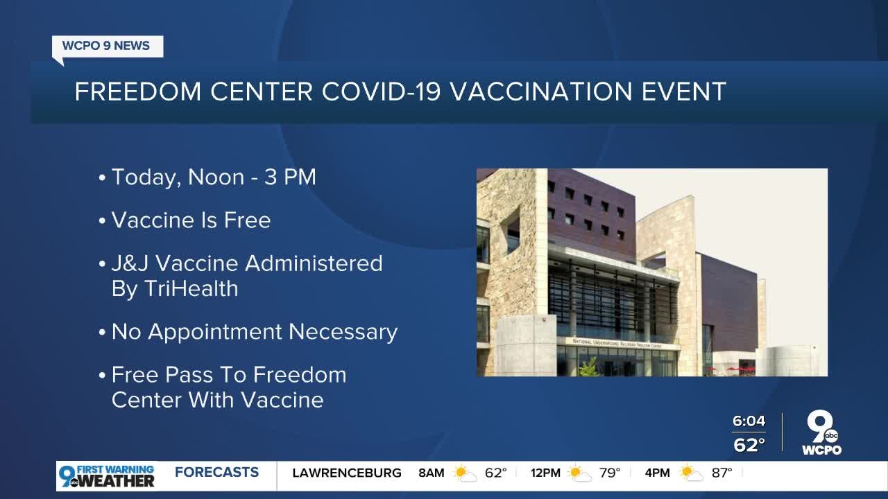 COVID-19 vaccine clinic today at Freedom Center