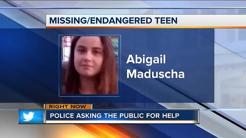 South Milwaukee Police looking for missing/endangered 15-year-old girl