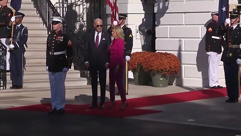 Biden Shuffles Outside For State Visit Of Australia, Will Hold Big Party At White House Tonight