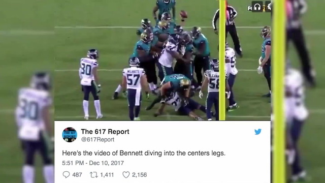 Michael Bennett Cheap Shots Jaguars In Ugly Loss