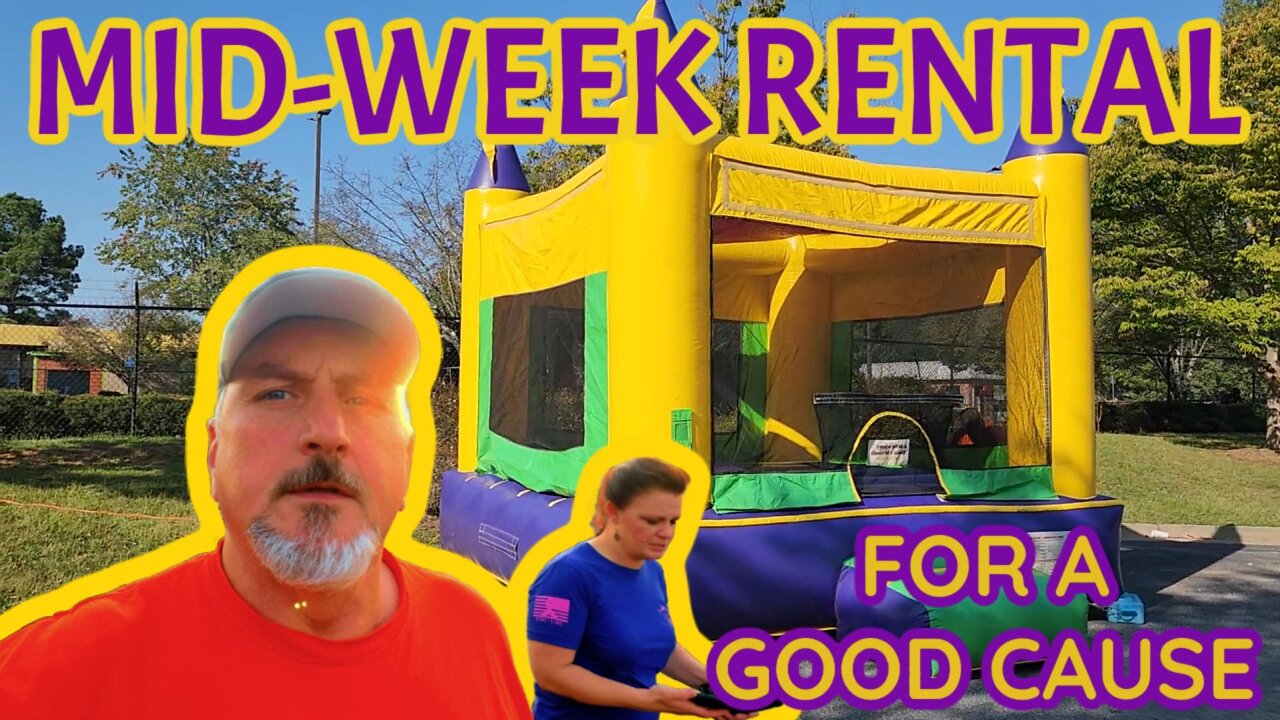 Surprise Birthday Bounce House Delivery!