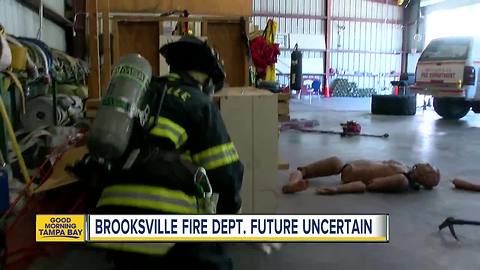 Brooksville Fire Department future in question