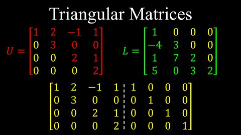 Triangular Matrices, Inverse, Transpose - Linear Algebra