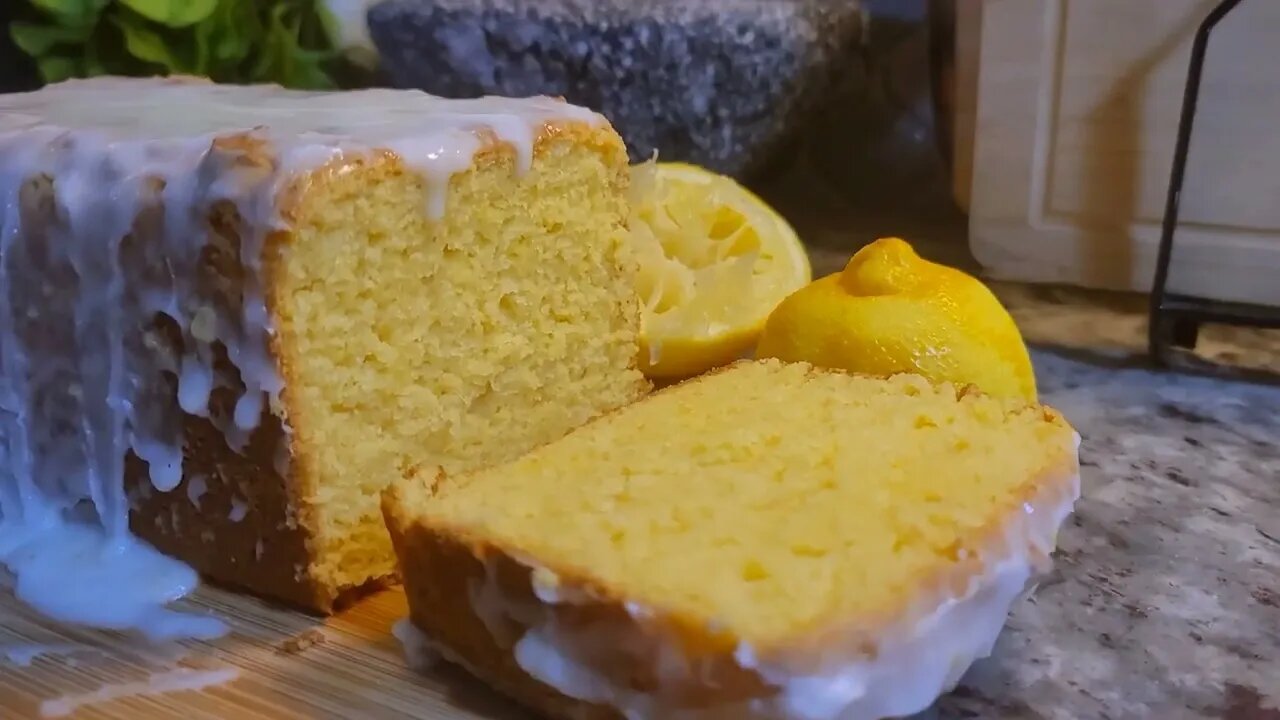 3 Ingredient Lemon Loaf Cake EASY | Boxed Cake Mix Hack #cooking