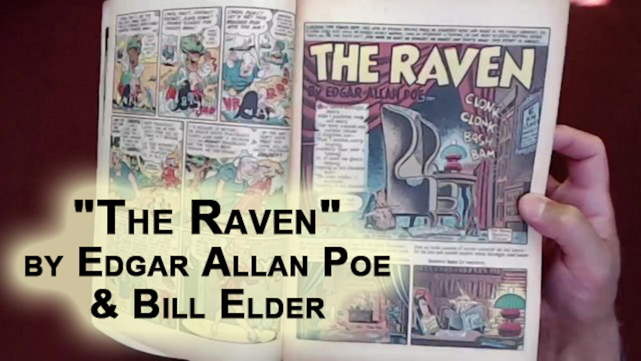 Reading Comic Books: "The Raven" by Edgar Allan Poe and Bill Elder, Mad #9, 1954, EC Comics [ASMR]