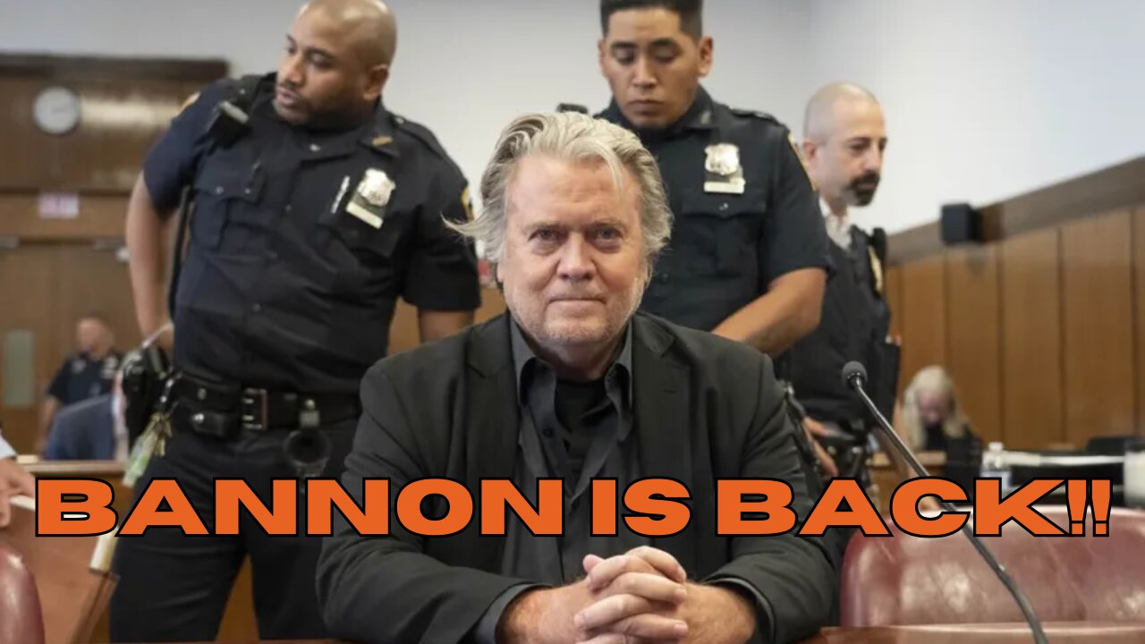 Steve Bannon released from prison just one week before the election!!