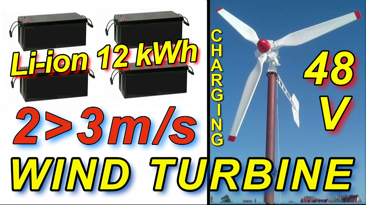 TURBINA WIATROWA + BANK ENERGI 48V-12kWh