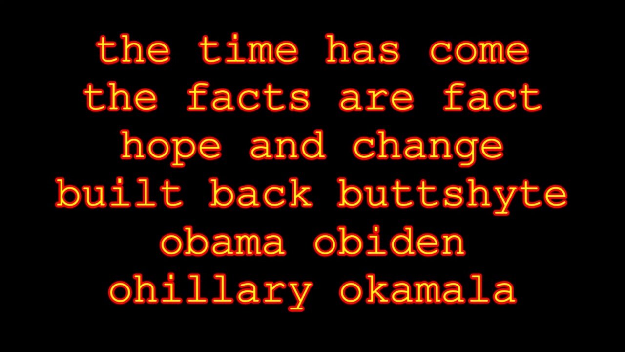 the time has come the facts are fact