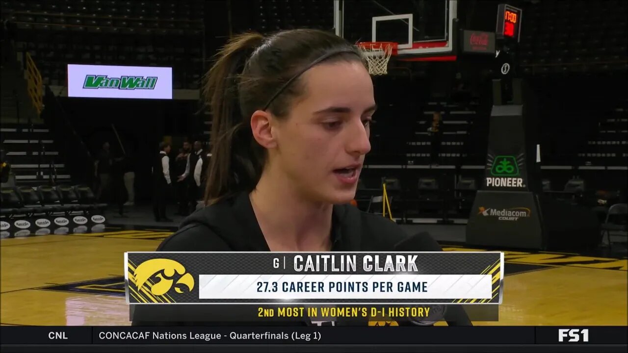 Caitlin Clark On Setting Iowa Hawkeyes Scoring Record & Team's Start This Season | PreGame Interview