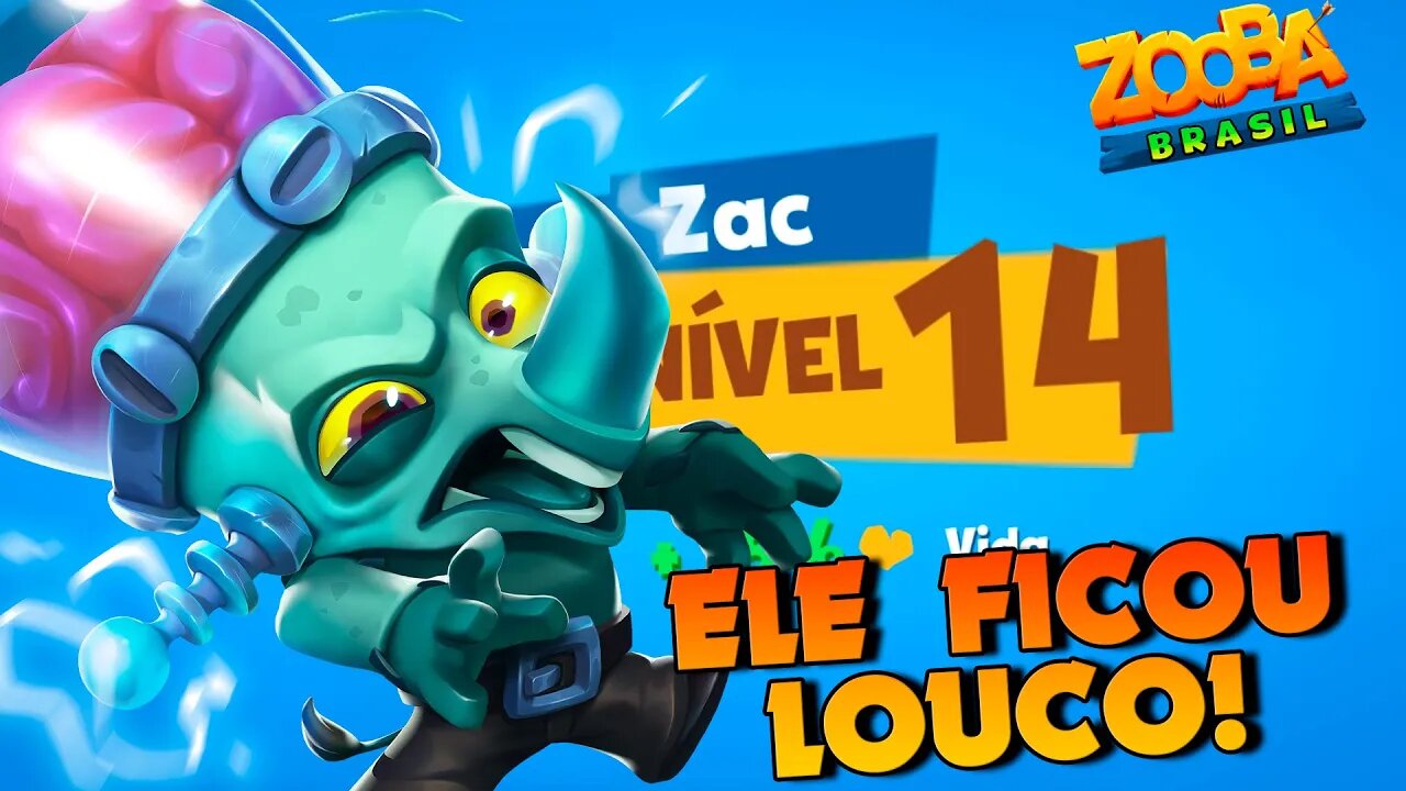 Zac nv14 CONTRA JOGADORES REAIS SOLO E SQUAD! ZOOBA: Jogo de Batalha Animal