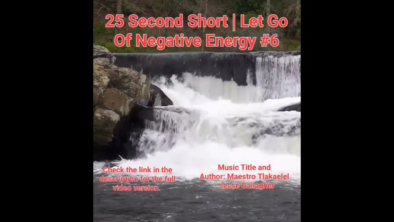 25 Second Short Of Let Go Of Negative Energy | #meditation #shorts #shortsvideo #waterfall #6