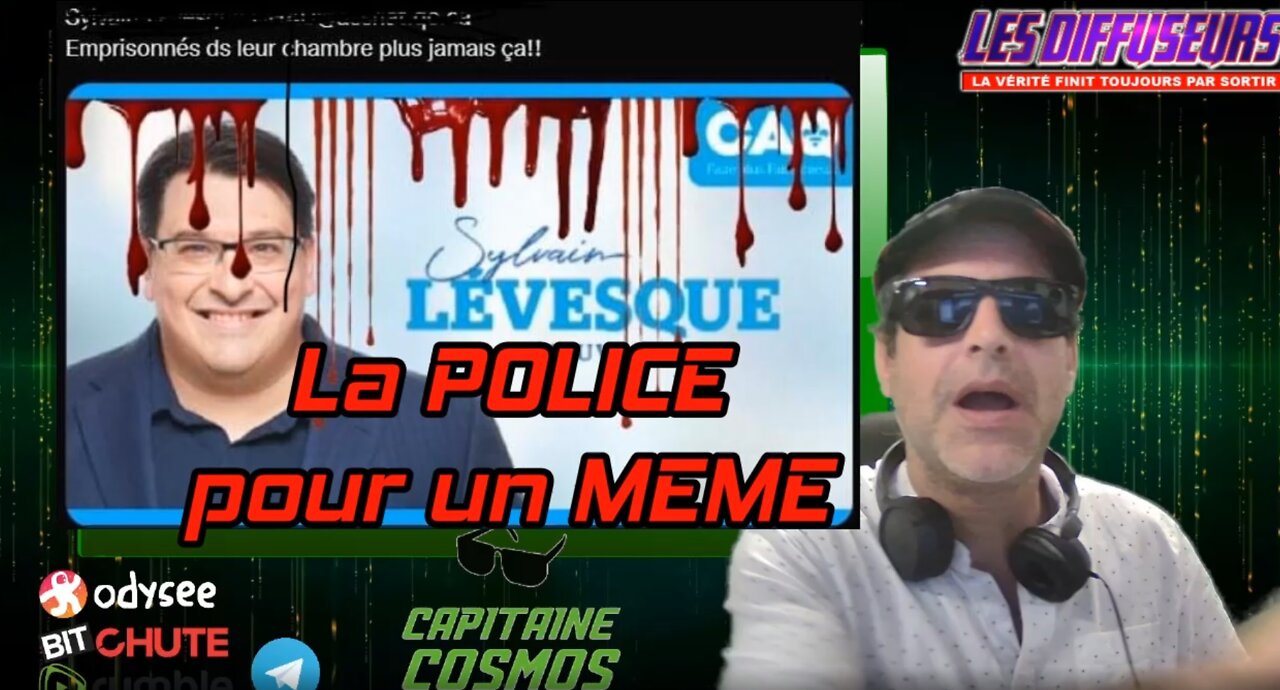 La Police pour un MEME. La gaffe du jour Sylvain Lévesque de la CAQ
