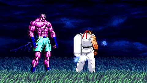Ice Ryu VS Evil Sagat !