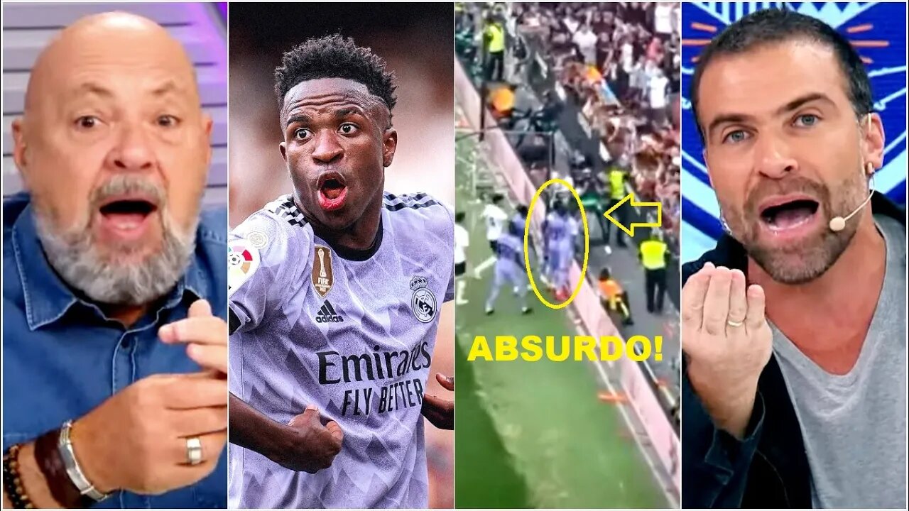 "QUE PALHAÇADA! É UM CRIME o que TÃO FAZENDO com Vinicius Júnior!" RACISMO em Valencia x Real Madrid