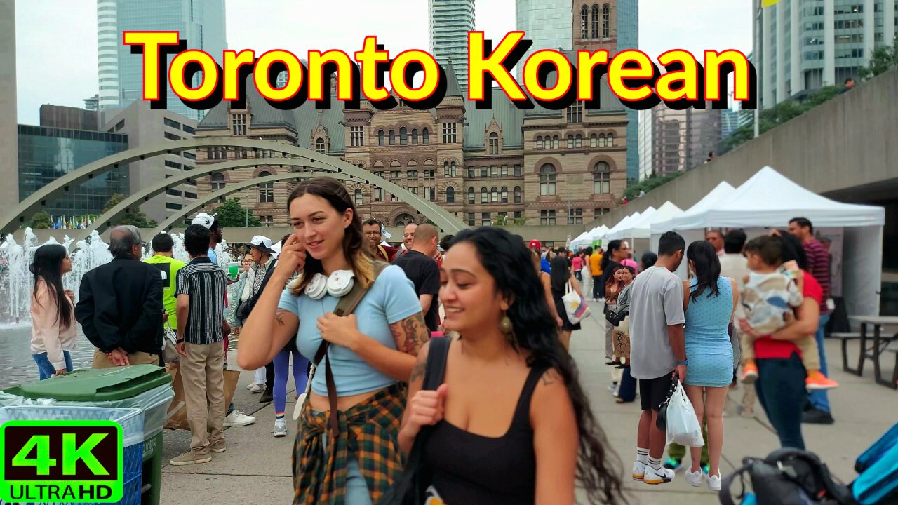 【4K】Toronto Korean Festival Downtown Canada 🇨🇦