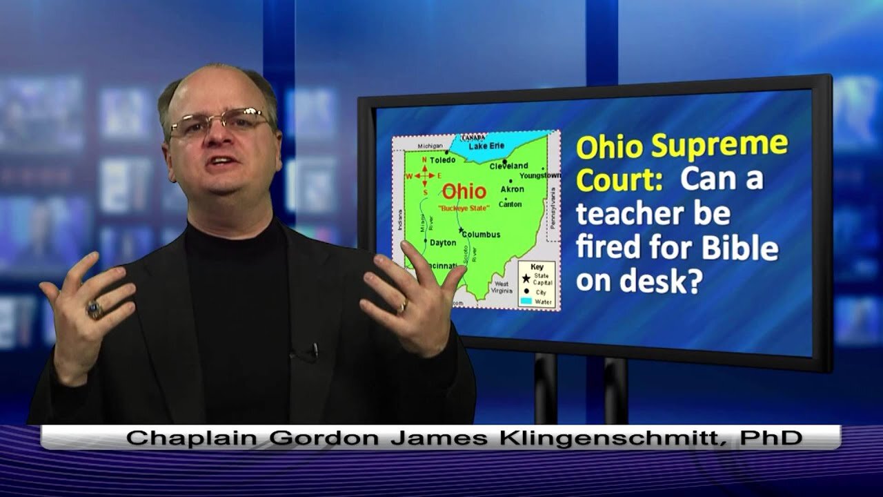 2013-03-29-Ohio Teacher Fired for Bible on Desk - 1 min. comment - Dr. Chaps