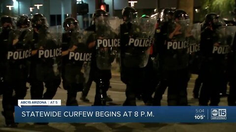 Protesters calling for a change in downtown Phoenix