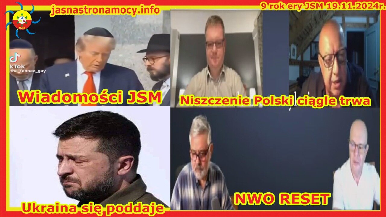 WIADOMOŚCI JSM Niszczenie Polski ciągle trwa Ukraina się poddaje NWO RESET