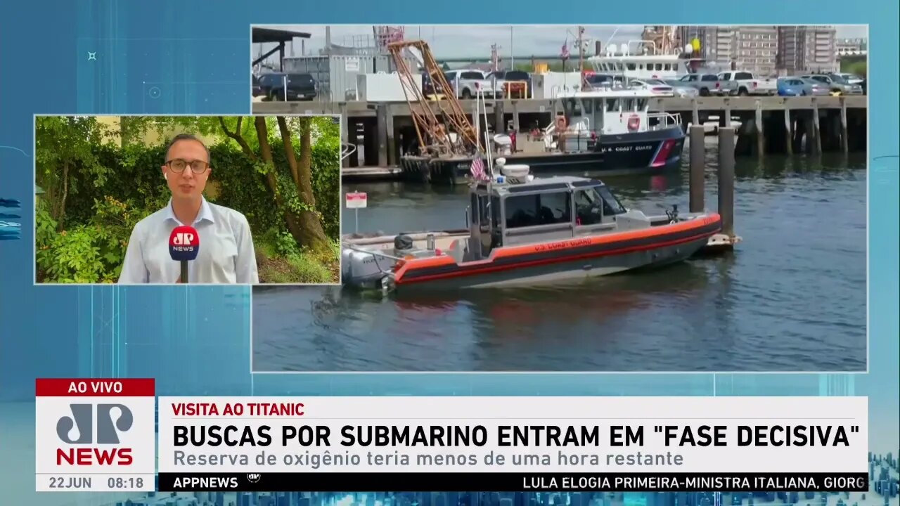 Equipes de busca lutam contra o tempo para encontrar ‘submarino do Titanic’