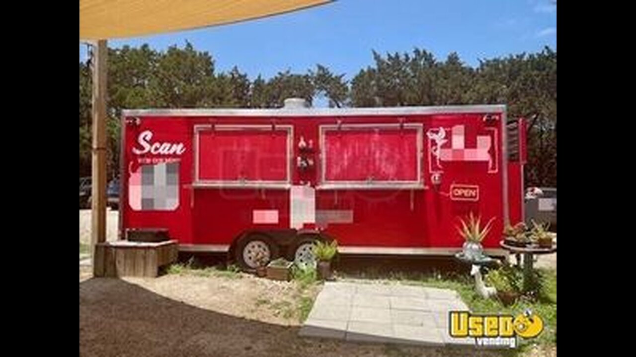 Like-New - 2022 8' x 20' Kitchen Food Concession Trailer with Pro-Fire Suppression