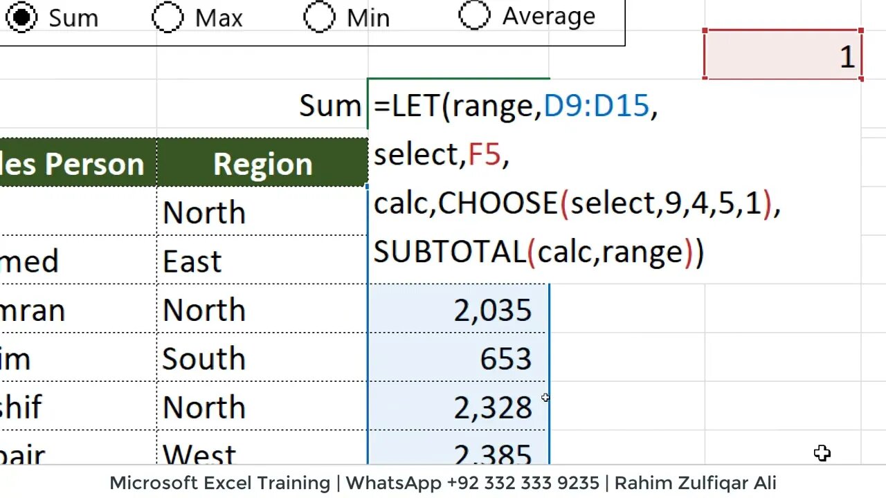 Dynamic Aggregation using LET Function in Microsoft Excel (Dynamic Array Formula)