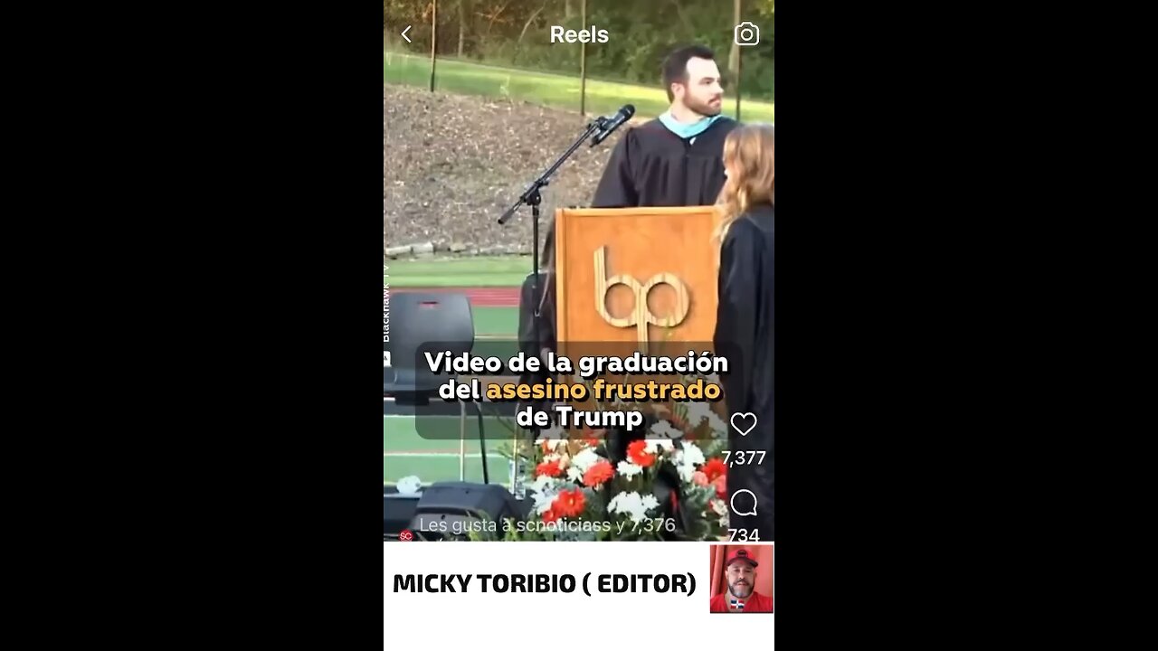 GRADUACION DEL ASECINO QUE ATENTO CON MATAR AL PRESIDENTE TRUMP