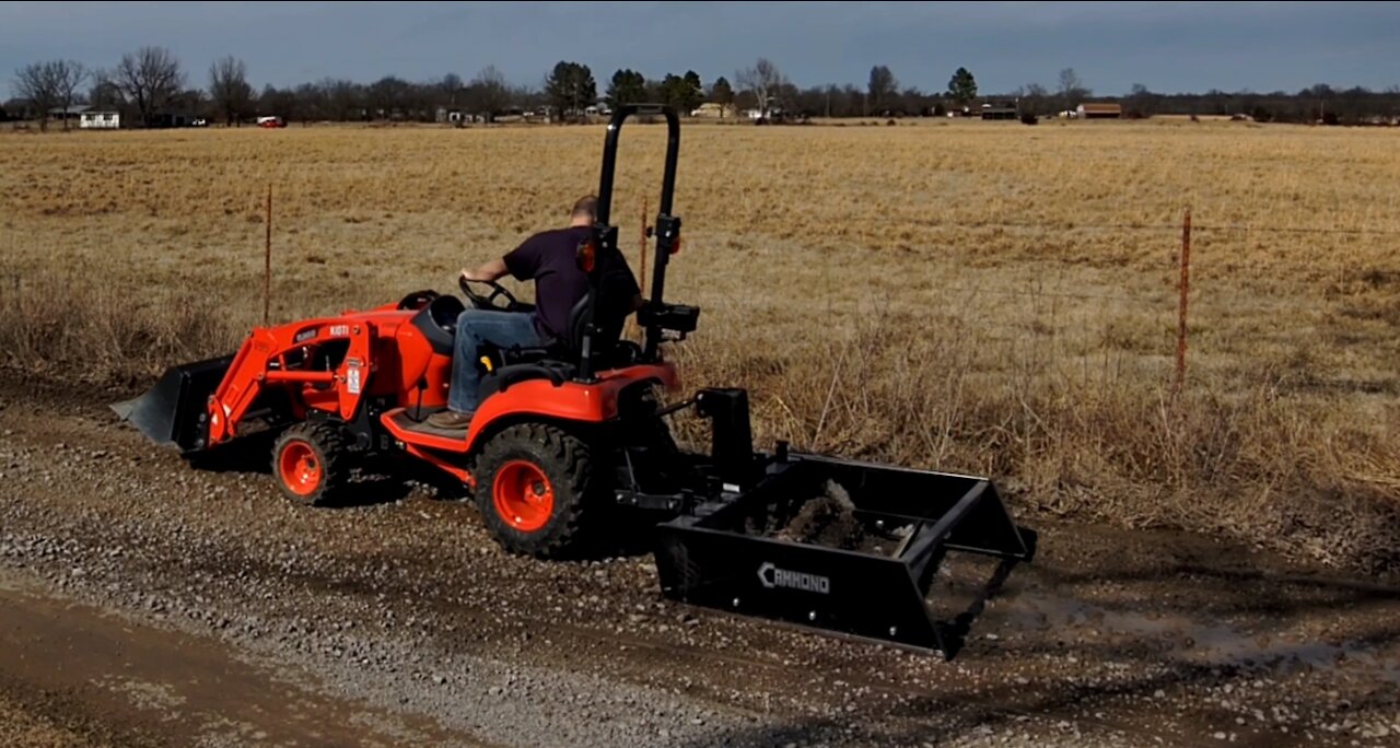 Grading Road With Cammond 5 ft Land Plane