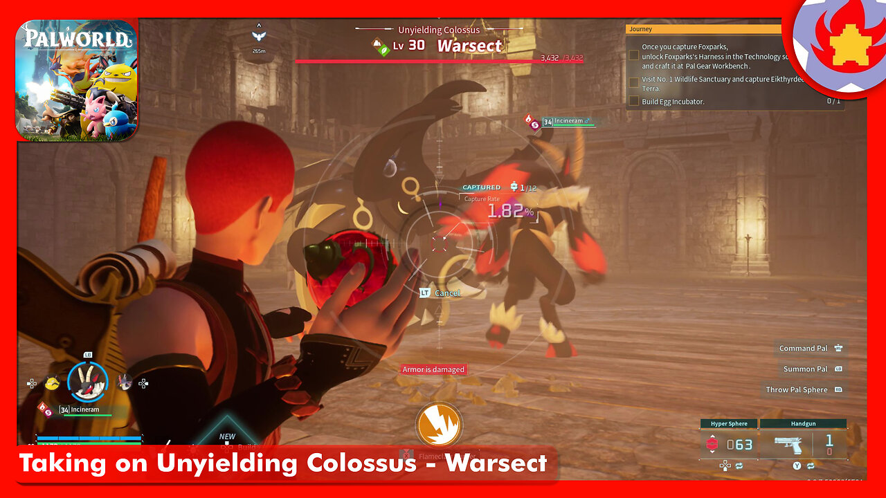 Taking on Unyielding Colossus - Warsect | Palworld