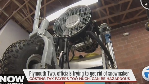 Plymouth trying to get rid of snow machine